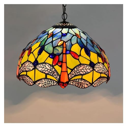 Lampe suspendue en verre libellule éclairage de conception salle à manger - 4
