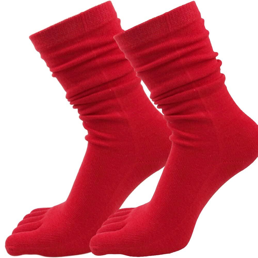 Dress CiciToe Socks, Crew Five Finger Toe Socks, Toe Divider Socks, Mid Calf Yoga Socks for Women Fit EU Shoe Size 36-42