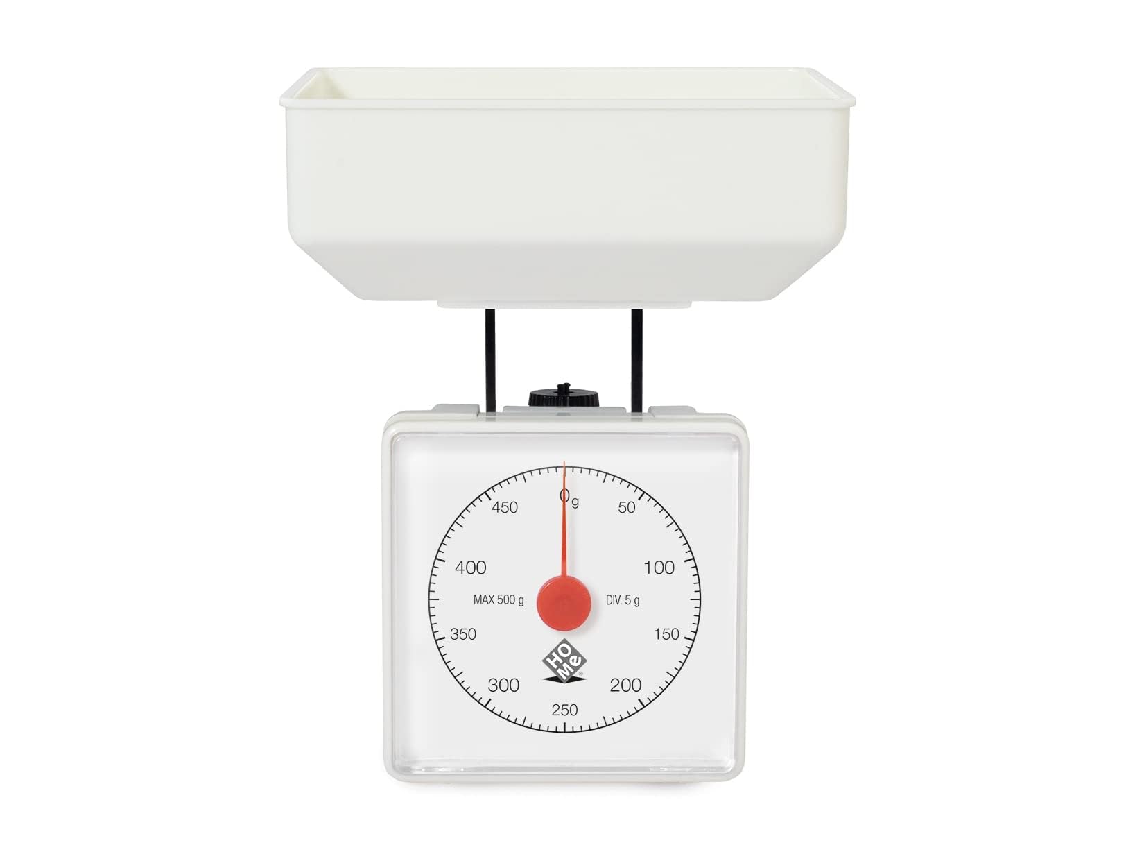 Home 9026600 Bilancia da Cucina Meccanica in ABS Dietetica Bianco, Portata Peso Max: 0.5 kg