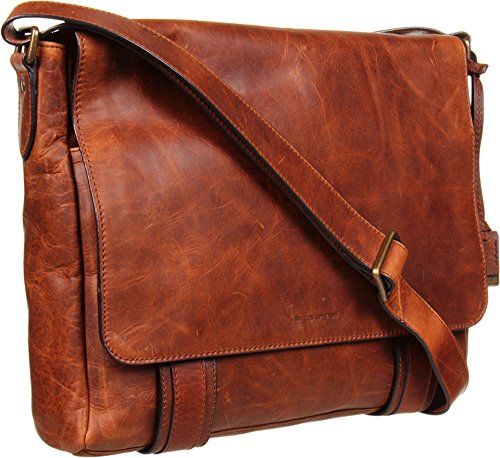 FRYE Men's Logan Messenger Bag, Cognac, One Size