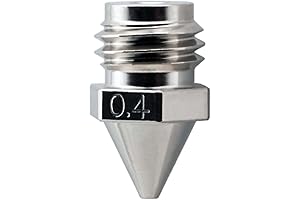 Microswiss Brass Plated Wear Resistant Nozzle for Geeetech A10M Printers - .4mm