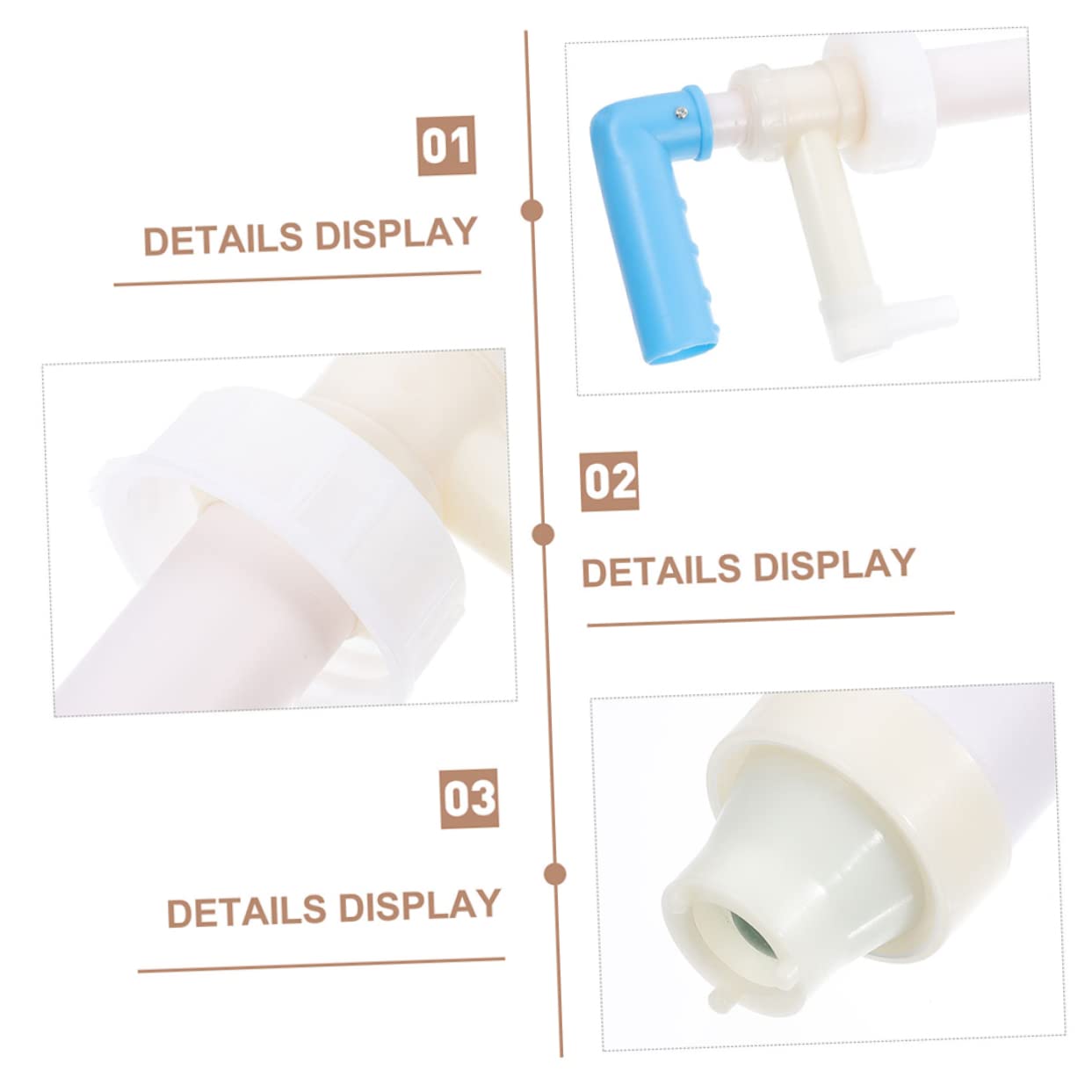 TIDTALEO 1Pc Household Fluid Pump Plastic Liquid Dispensing Pump for Easy Use and Installation Material for Chemicals and Cleaning