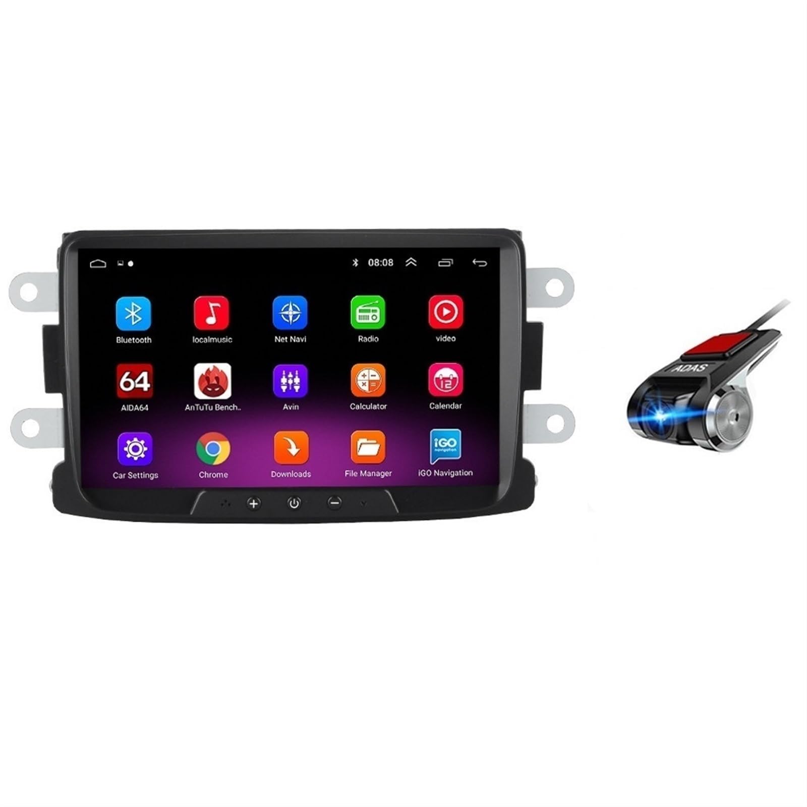 Radio samochodowe 2 Din z Androidem, dla Dacia, Sandero