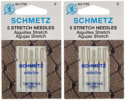 Euro-Notions Stretch Machine Needles Size 75/11, 5/Pkg (2 packs)