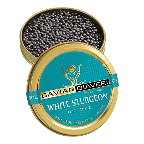 Caviar Giaveri Kaviar vom weißen Stör aus Italien Acipenser transmontanus Störrogen italienische Zucht 30gr Chef Deluxe Selection