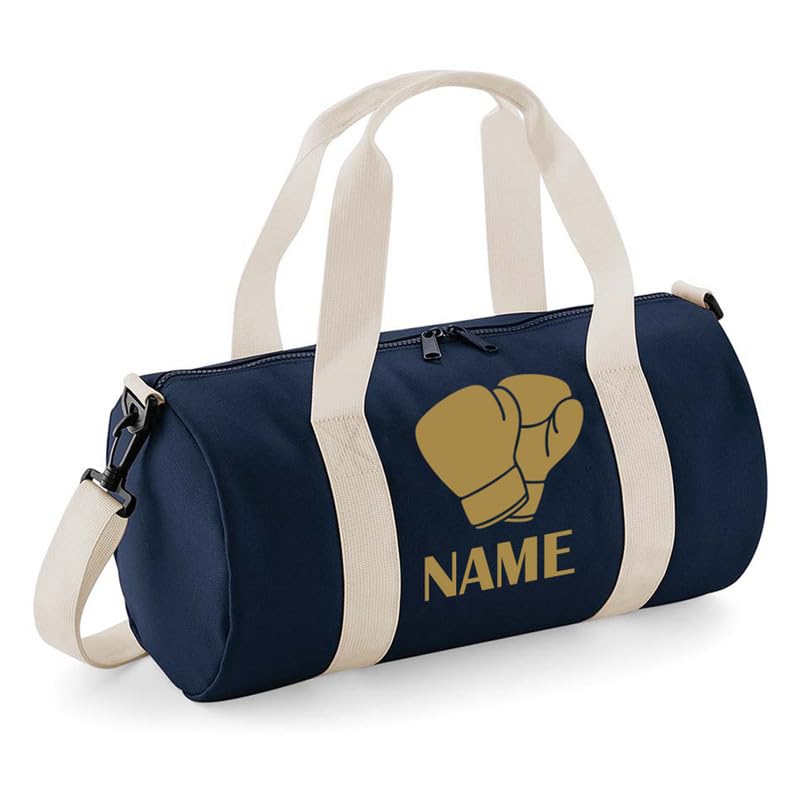 Personalised Boxing Barrel Bag Gloves Kick Boxing School Gym Kit Bags Kids Travel Duffle Bags Custom Name Sports Backpack