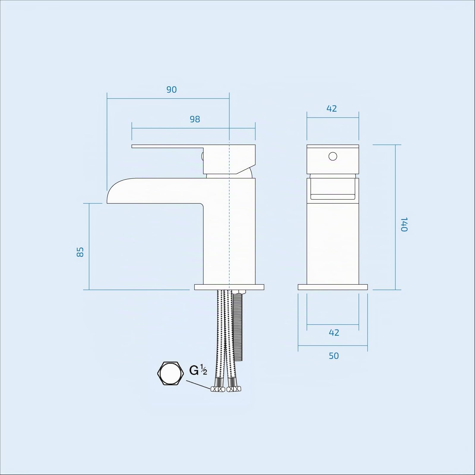 Origin Mitigeur cascade pour lavabo et bonde Chromé