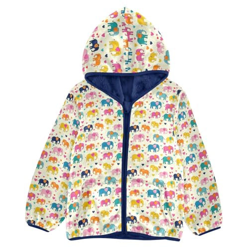 Cute Elephant Boys Fleece Coat,Children's Zip-Up Hoodie Jacket,Baby Warm Fashion Outerwear 3-10T,A113477