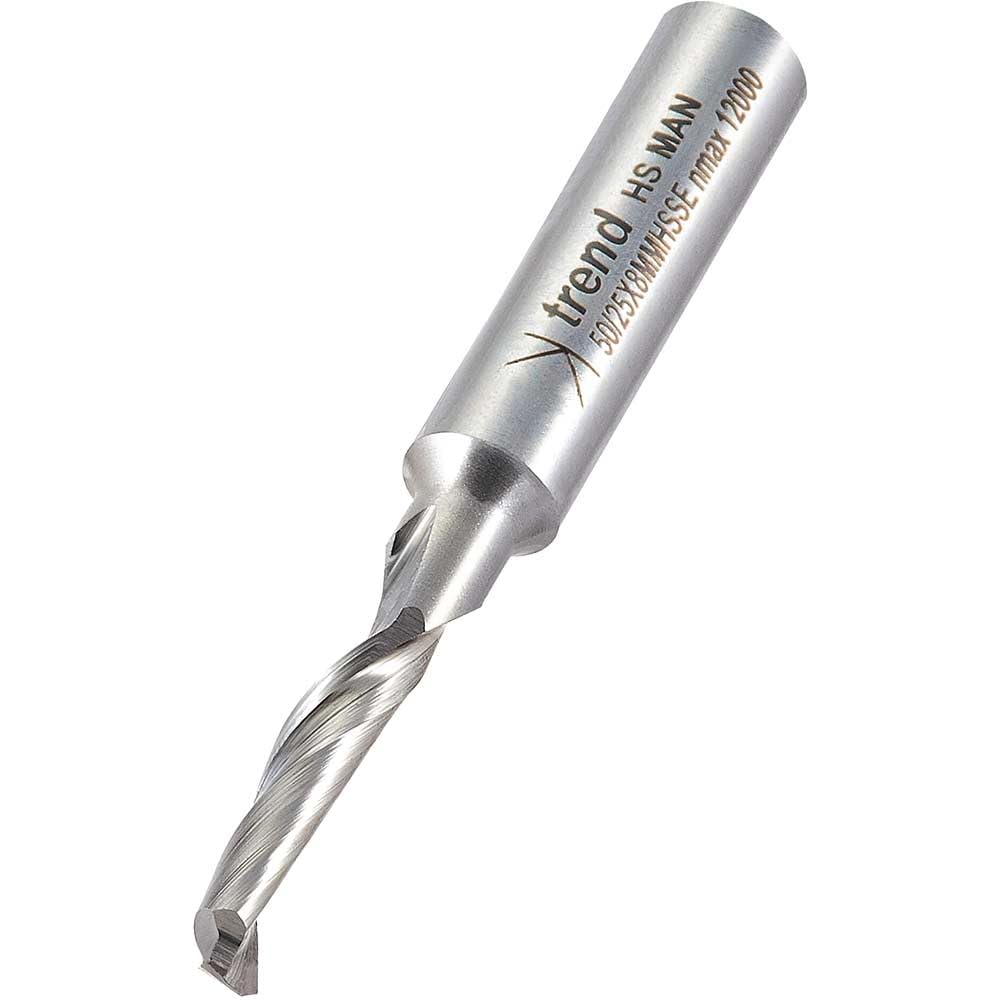Trend Aluminium UPVC Single Flute Helical Upcut Cutter 5mm 18mm 8mm