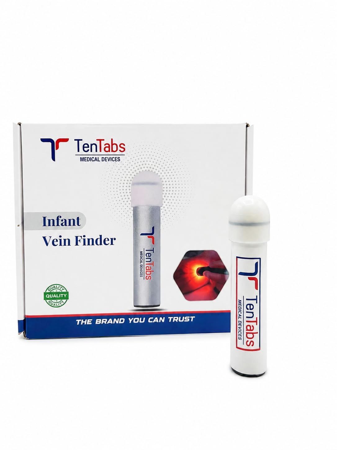 Tentabs Pediatric LED Vein Finder | Neonatal Vein Detector for Newborn to 3 Years | Infant Vein Viewer with Trans-Illumination Technology | Rechargeable Vein Locator for Hospitals & Clinics-image-33