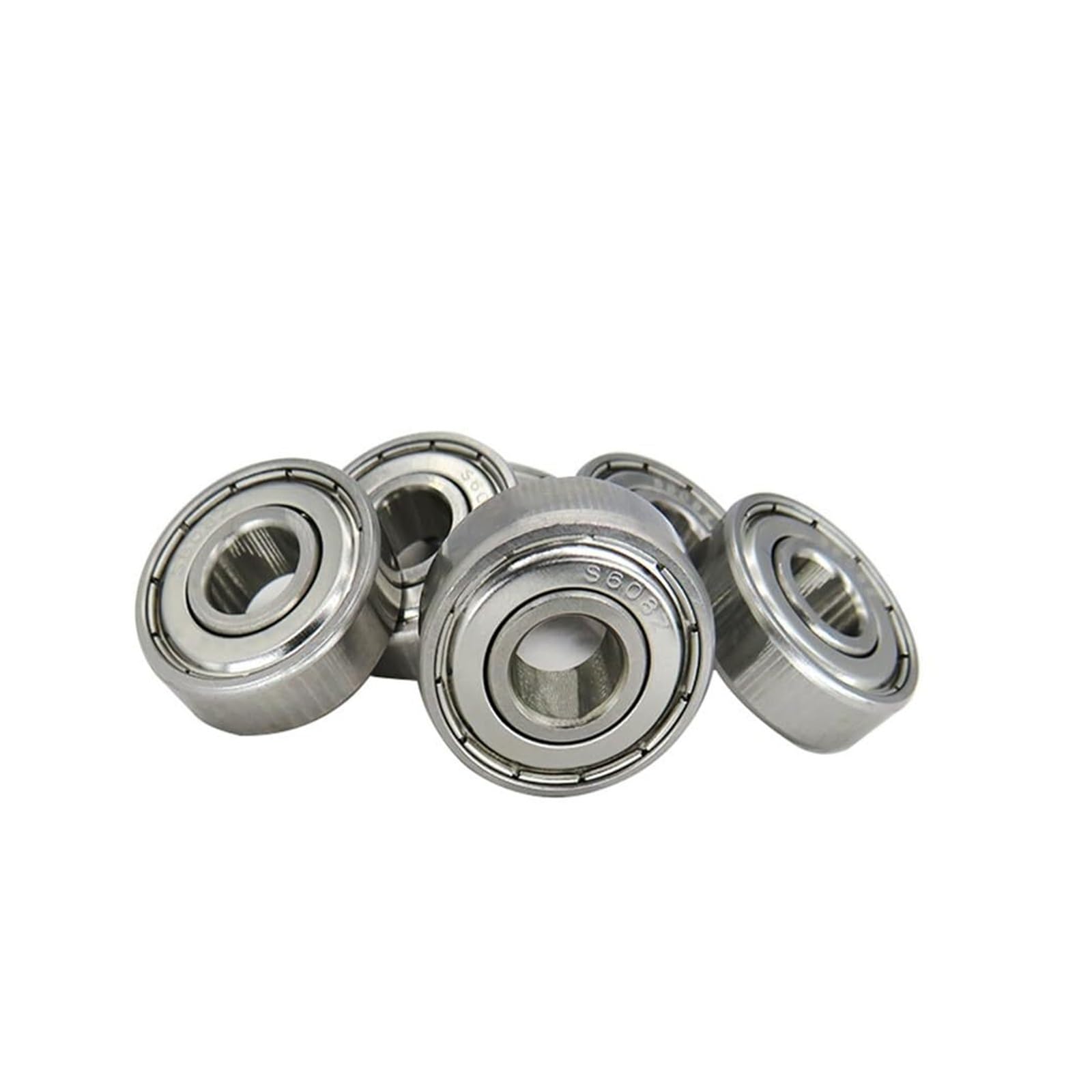 10 sztuk 420/440C łożyska kulkowe ze stali nierdzewnej gumowe uszczelnione metalowe ekranowane promieniowe S603 S604 S605 S606 S607 S608 ZZ łożyska kulkowe zwykłe