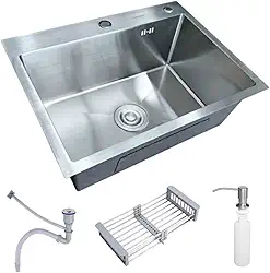 Cuba Pia Inox Cozinha Gourmet Com Acessórios 60x45 Diversas Cores - Brinovar (Prata)