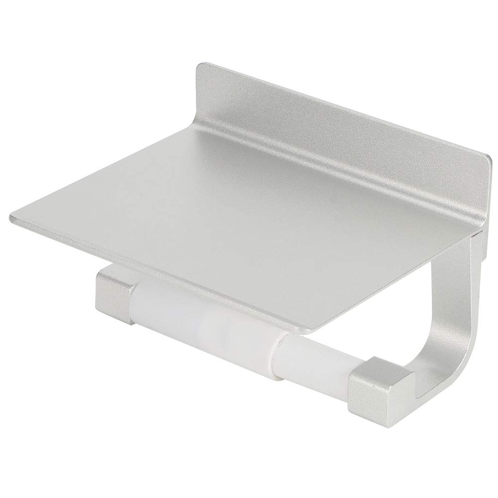 Cryfokt Toilet Paper Holder, Multifunction Space Aluminum Roll Paper Rack, for Home Toilet Shopping Malls Hotel