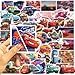 50pcs Cartoon Movie Cars Stickers Vinyl Waterproof Princess Decal for Water Bottle Laptop Sticker for DIY Decorate Bumper Phone Hard Hat Teens Gifts (Cars)