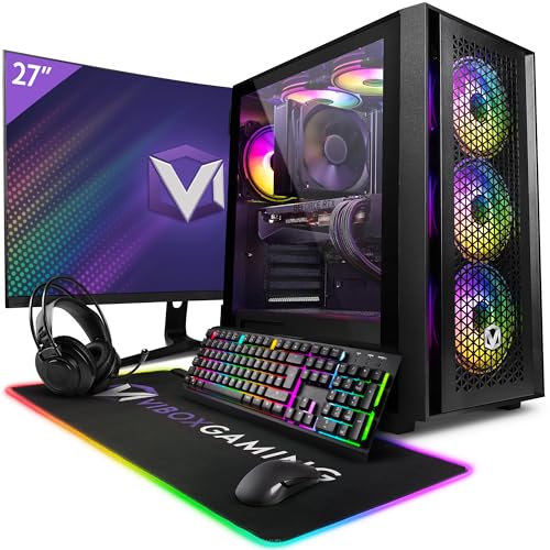 Vibox VIII-76 PC Gamer – 27″ 165Hz Pack Monitor Curvo – Intel i9 11900F Procesador 5.2GHz – Nvidia RTX 4090 24GB – 32GB RAM – 2TB NVMe M.2 SSD – 1000W PSU – Windows 11 – WiFi