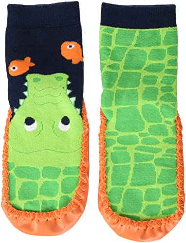 Playshoes Jungen Unisex Kinder Hüttenschuhe Krokodil Hausschuh,...