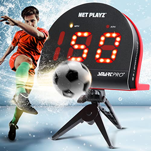 TGU Soccer Speed Radar, Measure Shot Speed Shot-Power Detection, Sport Radar Gun (Hands-Free) Sensors - Gifts for Soccer Players, Coaches & Fans
