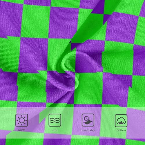 Purple and Green Buffalo Checkered Toddler Girls's Underwear 2T3