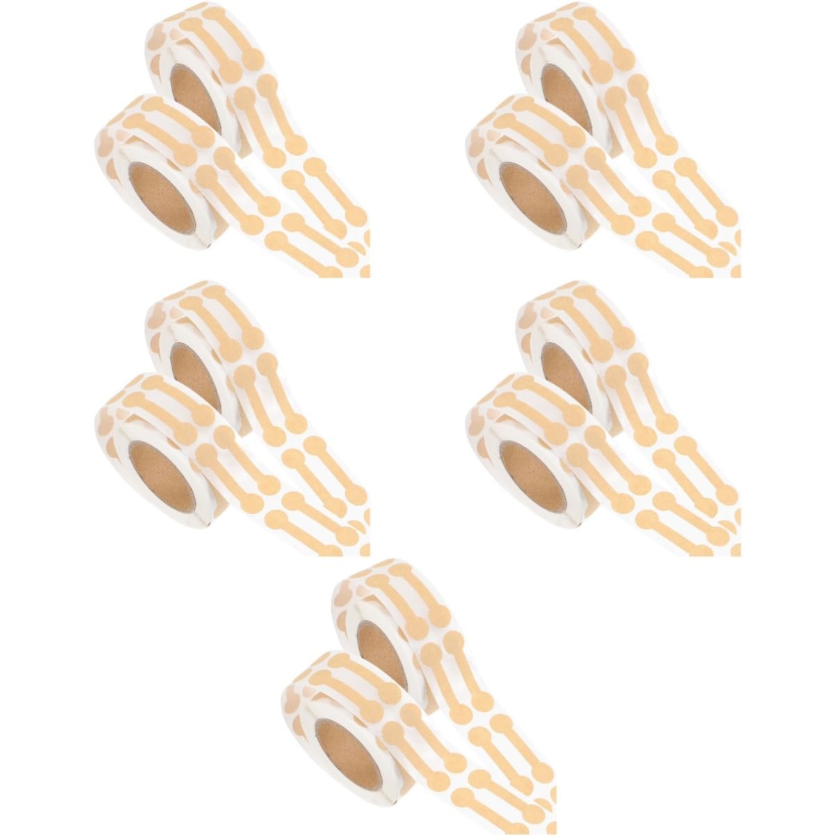 SHINEOFI 10rotoli Etichette Adesive Kraft Autoadesive Di Stickers Per Chiusura Sicura Per Confezioni e Decorazioni Festive