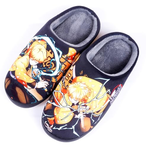 Anime Slippers Women Men Fuzzy House Slippers Winter Anti-slip Indoor and Outdoor Slip on Shoes