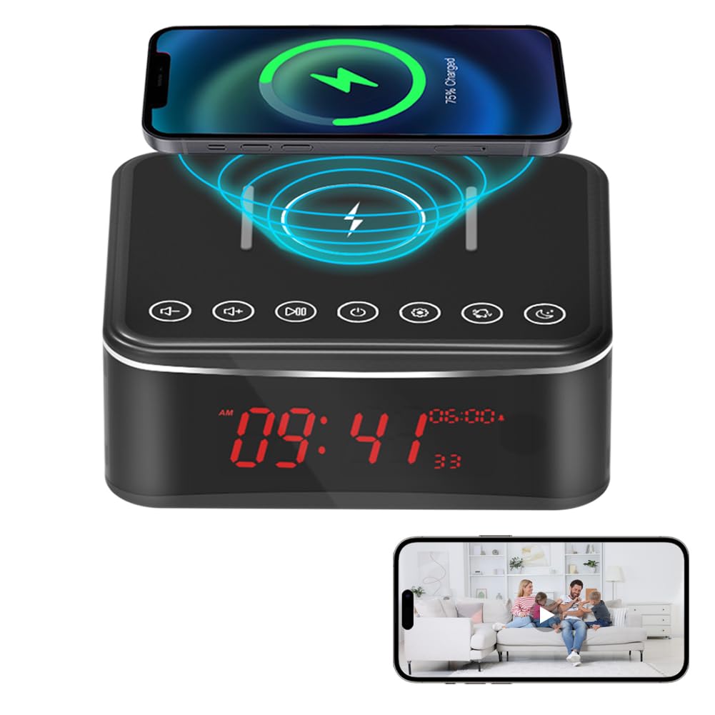 Photo 1 of VISHANGYAES 1080P HD Indoor Security Camera with Bluetooth Speaker, Charger,