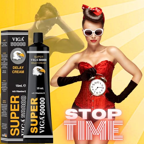Image of Super Viga 50000 Delay Cream for Men - Premium Formula 0.50 Fl Oz (Pack of 1)