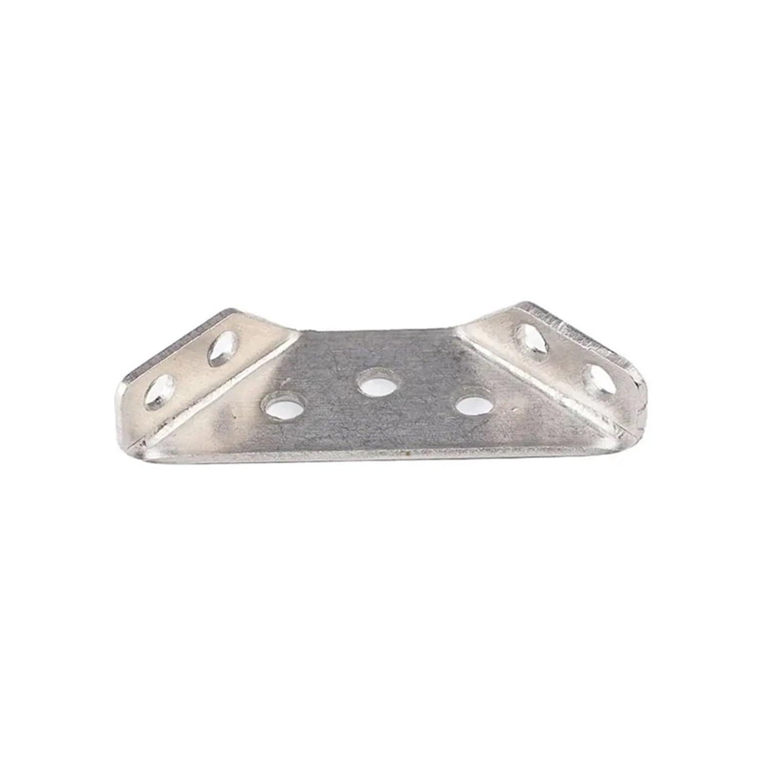 Yfozd Silver 10Pcs Universal Furniture Corner Connector Stainless Steel Small Code Fastener Triangular Support