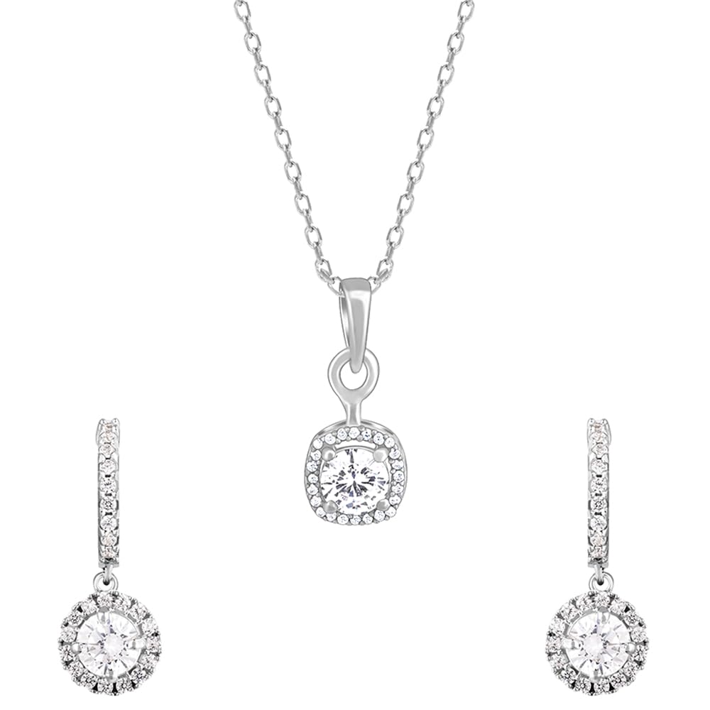 GIVA 925 Silver Twilight Solitaire Set| Gifts for Women and Girls | With Certificate of Authenticity and 925 Stamp | 6 Months Warranty* (B0CQ7Y6SD6) Amazon Price History, Amazon Price Tracker