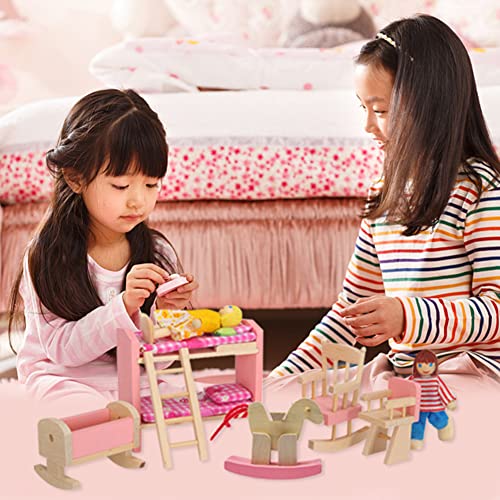 Hpory Letto a Castello Bambole, Set Mobili Casa
