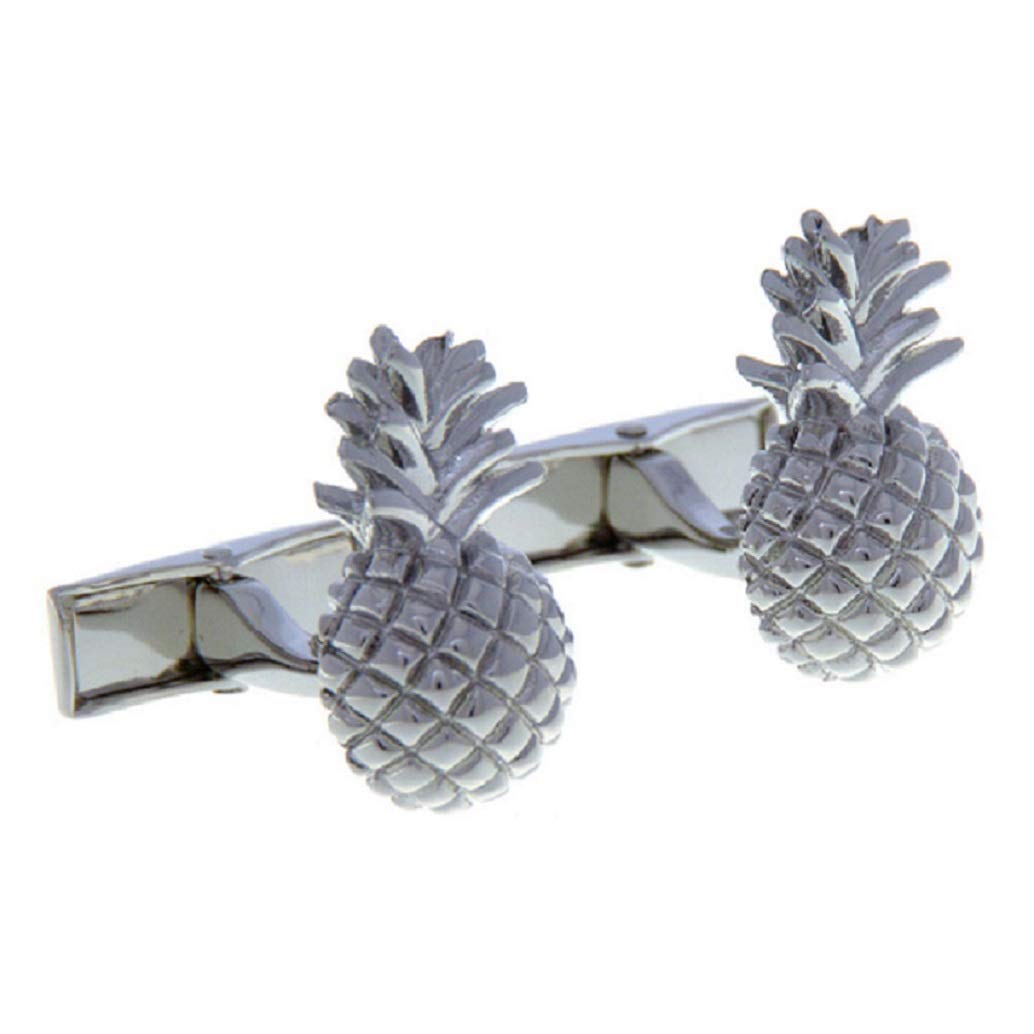 mrcuff Pineapple Hawaii Cook Chef Pair Cufflinks in a Presentation Gift Box & Polishing Cloth-picture-37