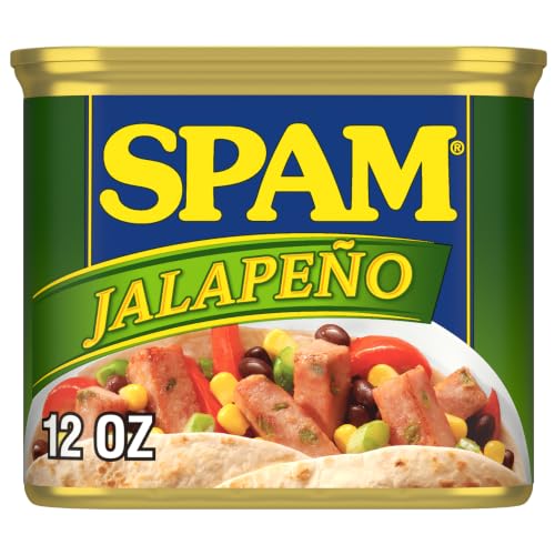 SPAM Jalapeño Canned Meat, Protein Food, Shelf Stable Food, 12oz x1