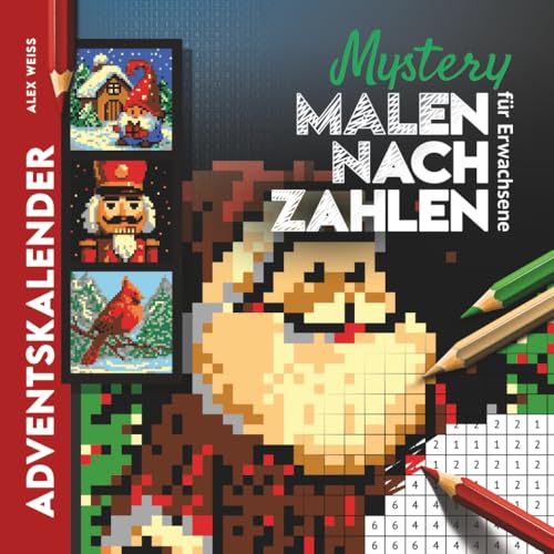 Adventskalender Mystery Malen nach Zahlen für Erwachsene — Produktabbildung