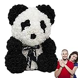 Photo Gallery ziennhu orso di rosa, bambola panda fatta a mano per san, festa della mamma, peluche panda in artificiale rosa da 9,84 pollici con fiocco/cuore, compleanni, matrimoni Photo Gallery ziennhu orso di rosa, bambola panda fatta a mano per san, festa della mamma, peluche panda in artificiale rosa da 9,84 pollici con fiocco/cuore, compleanni, matrimoni