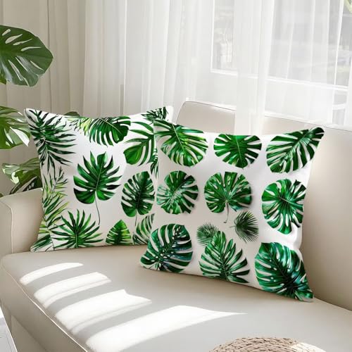 Housse coussin 75x75cm vert en velours vintage pour decor salon