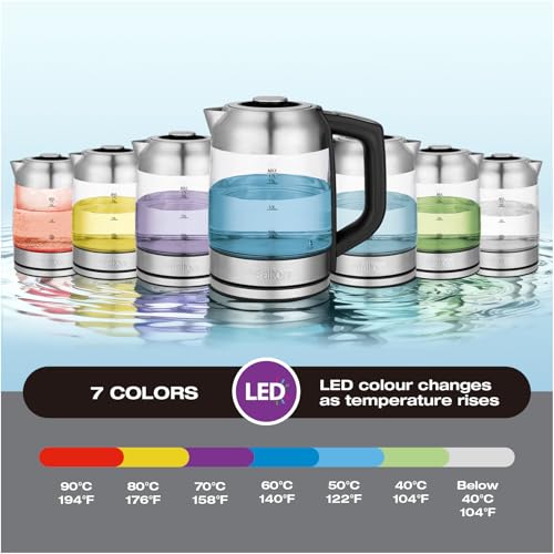 Kettle eléctrico Salton control temperatura 1.7L miniatura 7