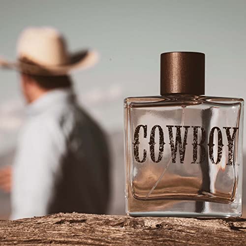 Tru Western Cowboy Men's Cologne, 3.4 Fl Oz (100 Ml) - Woodsy, Warm, Rugged #TOP3