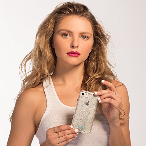 Coque iPhone 8 scintillante Case-Mate cadeau idéal cascade de paillettes violettes