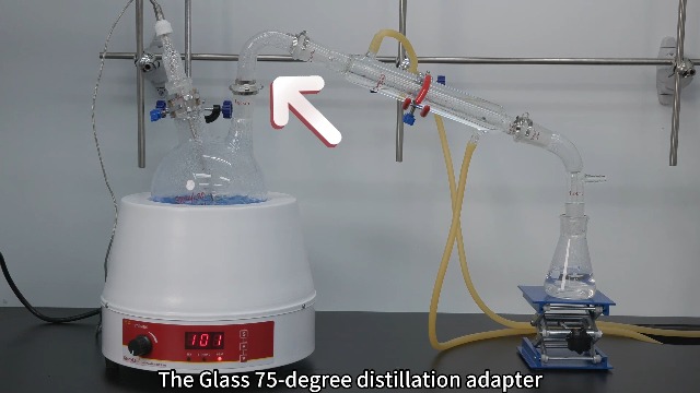 Adaptateur Distillation Sous Vide StonyLab - Verre Borosilicaté 24/40 - 75° Et 105°