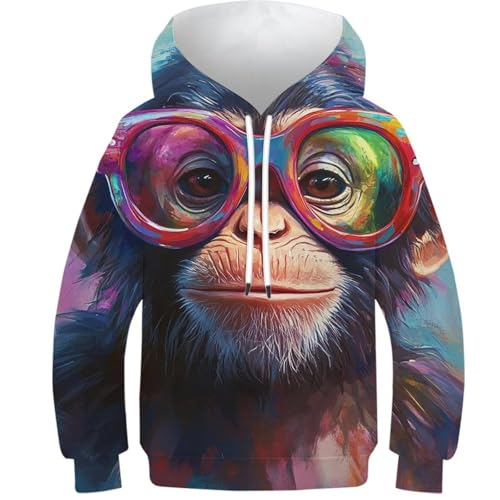 Sweat-shirt 3D épais et chaud pour enfants de 10 à 12 ans