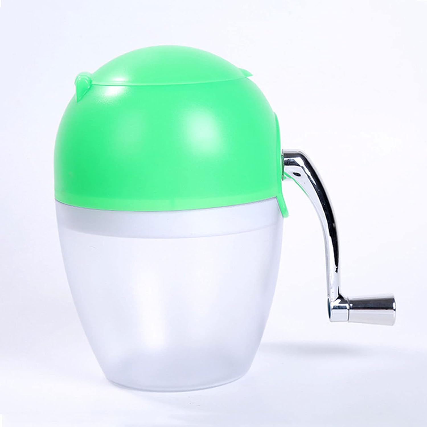 Ice Crusher Manual Rotary Ice Crusher Cocktails Slush Machine Ice Cube Crushed Smoothies Ice Crusher Machine Home Ice Grinder Ice Cube Drinks Chopper Stirrer,Green