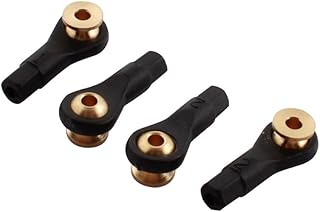 Aexit 4Pcs RC Electrical equipment Car Spare Parts Tie Rod Ends Brass Ball Link 2x2x19mm