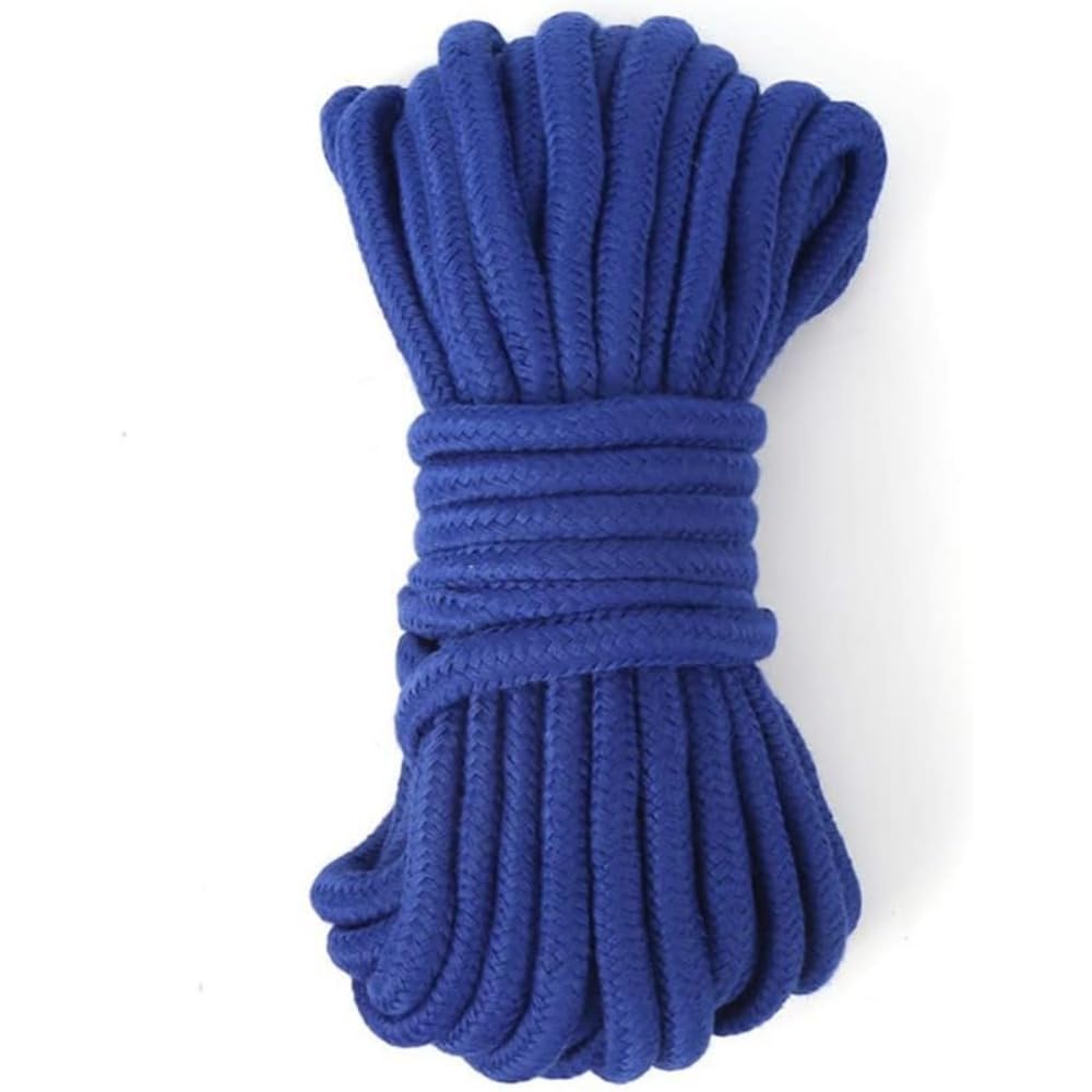 Deluxe Magicians Rope - 30ft (10M) Magic Tricks 6 Colors Available Colorful Soft Rope Magia Magician Accessories Stage Illusions Gimmicks Props (Red) (Blue)