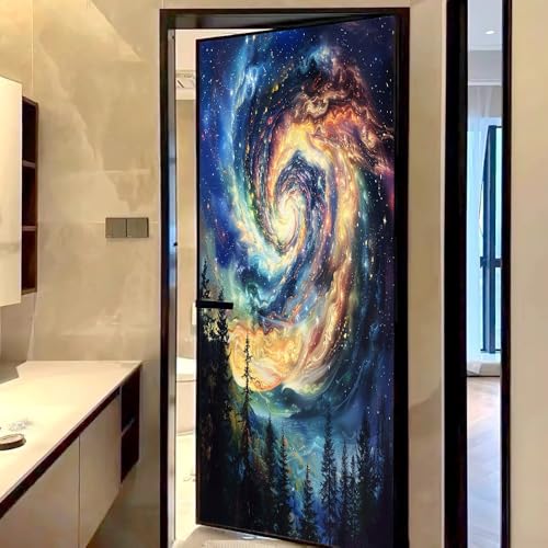 Vinilo adhesivo decorativo Starry Sky Pinewoods 15.7x23.6 pulg miniatura 4