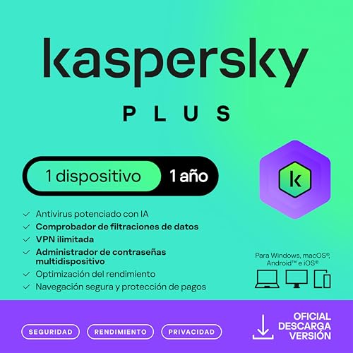 Kaspersky Plus Internet Security 2026 | 1 Dispositivo |...