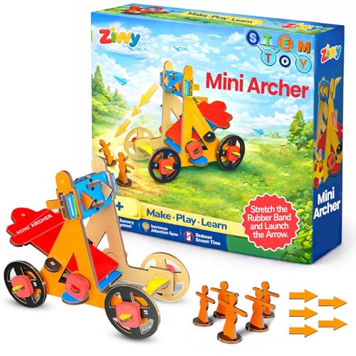 Image of Stem Toy Mini Archer| Toys for Boys 7-14 Years | Science Experiment kit | Educational Toys for 3 Year Old | Puzzle Game for Kids 7 to 10 Years
