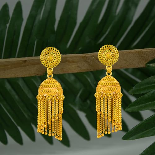 Image of JFL - Jewellery for Less Gold Plated Copper Earrings For Women