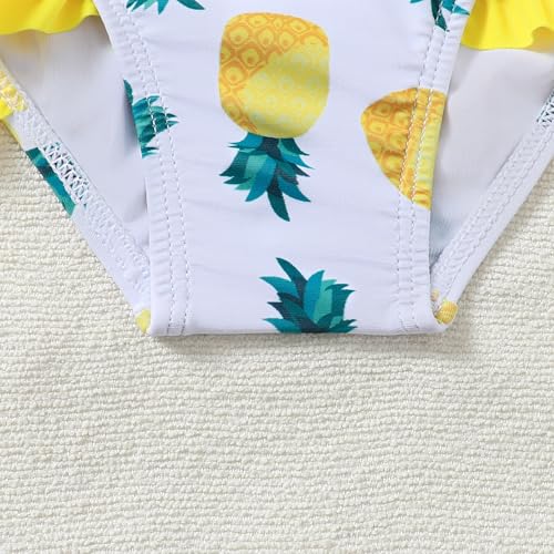 Image of Baby Swimsuit Girl Two Piece Bathing Suit Toddler Girls Summer Beach Ruffle Tankini Swimwear 1-7Y