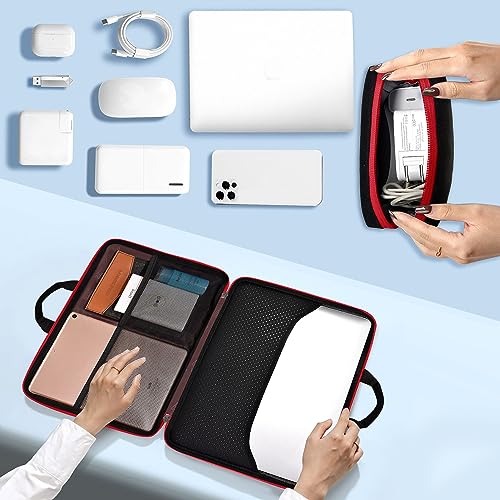 Image of HSEOK Laptop Sleeve 13.3 Inch Case Briefcase Compatible with MacBook Pro 14 inch and All Model of 13.3 Inch MacBook Air /Pro, XPS 13, Most Popular 13 inch-13.5 inch Notebooks,B01K05