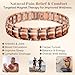 JEROOT Men's 99.99% Pure Copper Magnetic Bracelet, 3500 Gauss Magnets Adjustable with Sizing Tool