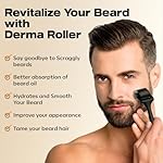 Waking Forest Derma Roller 0.25mm & Beard Oil(1oz), Sandalwood Beard Kit, Microneedle Beard Roller with 540 Titanium, Natural Moisturize with Vitamin E Beard Oil for Men - Image 4